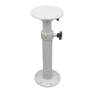 Adjustable Height Aluminum Alloy <b>Table</b> <b>Leg</b> Pedestal Base for Outdoor Use Round Minimalist Design XBL127 - Product Image 1