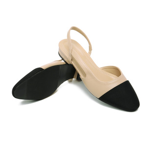 Riemchensandalen mit eckiger Zehenpartie und niedrigem Absatz für Damen, bunte, flache Sommersandalen für draußen mit PU-Futter - Product Image 6
