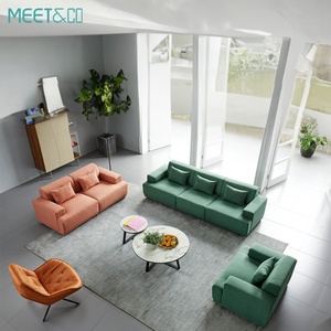 High Quality Modern Executive <b>Office</b> <b>Sofa</b> Set Muebles De Oficina With PU Leather for Living Room or Reception Area - Product Image 2