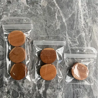 Butée de porte cylindrique en bois à poser au sol, pare-chocs en TPR, butée de porte en bois pour la protection des meubles, silencieux, bloc silencieux
