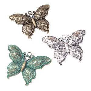 <span class=keywords><strong>Breloque</strong></span> papillon ajourée en alliage de zinc pour accents de bouquet de mariage en plein air - Product Image 5