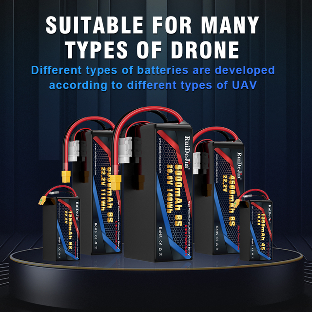 Drone Battery Fpv Lipo Battery 4S 14.8v 5200/6000/7000/8000/10000/12000/16000/22000mah 25C 35C FPV Battery for Drone UAV