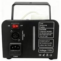 Machine à fumée professionnelle mini, machine à fumée en fer, couleur personnalisable, lumières LED multicolores, télécommande, 500W, 220V/110V, pulvérisation