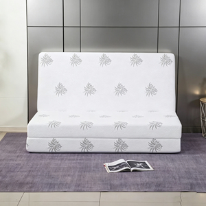 <span class=keywords><strong>Matelas</strong></span> de voyage moderne à trois couches, <span class=keywords><strong>housse</strong></span> amovible, tissu microfibre respirant, <span class=keywords><strong>matelas</strong></span> en mousse, adapté aux campeurs en chambre à coucher - Product Image 6