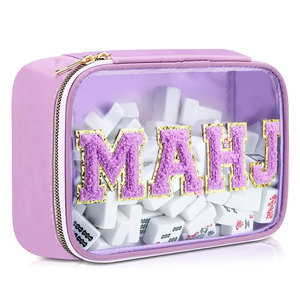 Bolsa de Almacenamiento para Mahjong de PVC Impermeable con Letras Bordadas DIY, MOQ Bajo, Oh My - Product Image 4