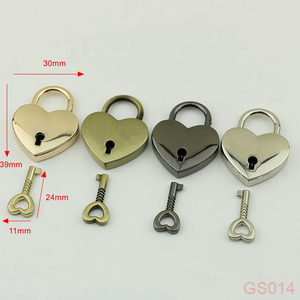 Cổ phiếu cung cấp 4 màu sắc 39x30 mét hình trái tim kim loại túi ổ khóa - Product Image 6