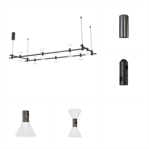 Modern Supermarket Hotel Copper Spotlight Hanging Rail LED Spot <b>Light</b> Tracklight Commercial Magnetic LED Track <b>Light</b> - Product Image 3