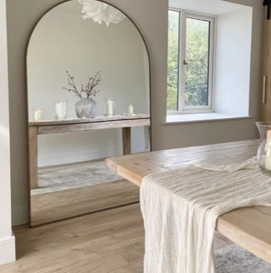 <span class=keywords><strong>Miroir</strong></span> sur Pied Arqué Pleine Longueur avec Cadre Épais, en Alliage, Design Minimaliste, pour la Décoration Intérieure - Product Image 6