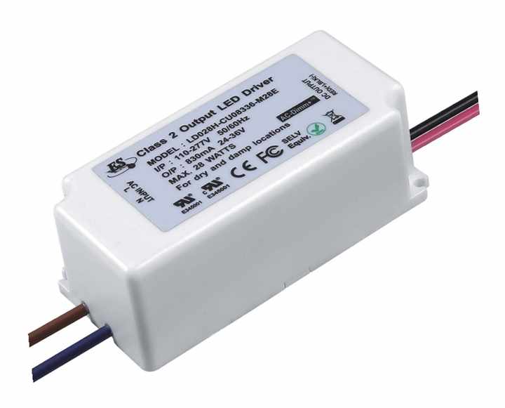 Controlador Led de voltaje constante Ul, 110v, entrada de CA, salida de CC de 12v, Triac regulable, 24w, fuente de alimentación conmutada, tira de luz ES