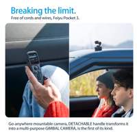 NUOVO Kit Feiyu Pocket 3, Videocamera d'Azione 4K con Stabilizzazione d'Immagine a 3 Assi, 4K60fps, 1080P 120fps, con Microfono, Indossabile