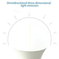 Ampoule LED 5-30W à alimentation directe d'usine avec driver, configuration 220V, culot E27, certifiée CE, pour éclairage résidentiel à économie d'énergie