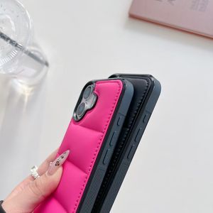 Custodia per telefono di lusso con Design piumino per <span class=keywords><strong>iphone</strong></span> 16 15 14 13 12 <span class=keywords><strong>cover</strong></span> posteriori in morbida pelle Pro Max per <span class=keywords><strong>11</strong></span> Pro Max Designer - Product Image 4