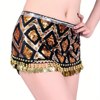 Foulard de danse orientale à sequins - Ceinture égyptienne orientale avec pièces de monnaie, accessoire pour la pratique et les costumes de scène de danse du ventre