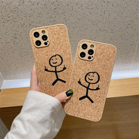 Lovebay-coque de téléphone souple de style multicolore en Silicone, étui en Grain de bois pour iPhone X Xs Xr 11 12 13 Pro Max