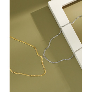 Catena in <span class=keywords><strong>argento</strong></span> <span class=keywords><strong>sottile</strong></span> VIANRLA in <span class=keywords><strong>argento</strong></span> sterling 925 con maglie a catena - Product Image 4