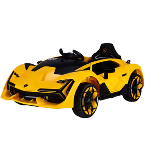 <b>Lamborghini</b> Style Electric Ride On <b>Car</b> For Kids 12V 4 Wheels <b>Remote</b> <b>Control</b> Yellow With Rocking Function Age 8-13 Years - Product Image 5
