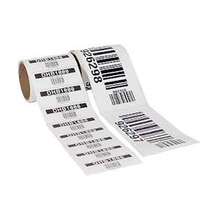 Rouleau d'étiquettes à code-barres avec numéro de série personnalisé, étiquette à code QR, papier pour la promotion, utilisation en supermarché, épicerie