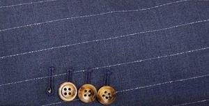 Abiti da uomo smoking da sposa <span class=keywords><strong>doppiopetto</strong></span> a strisce <span class=keywords><strong>blu</strong></span> mezza tela sartoriale - Product Image 6