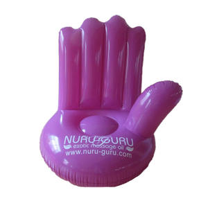 Fauteuil gonflable géant en PVC personnalisé en forme de main – Gonflage électrique étanche pour événements publicitaires - Product Image 1