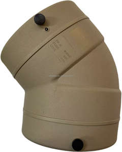 אביזרי אלקטרופיוז'ן אפור PN20 	 45 °   DN160 	 אביזרי צנרת PPR מפלסטיק, כל סוגי אביזרי הצנרת PPR - Product Image 1