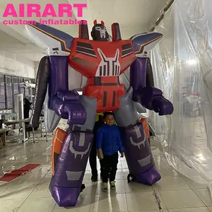 Large Walking Inflatable Robot Puppet Customized Shape Robot Balloon Large Inflatable Puppet Mascot