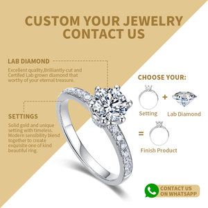 18K Vàng Vàng Hpht Cvd Phòng Thí Nghiệm Grown Kim Cương Eternity Của Phụ Nữ Wedding Party PT950 Rắn Vàng Trang Sức Thanh Lịch Cho Phụ Nữ Người Đàn Ông - Product Image 6