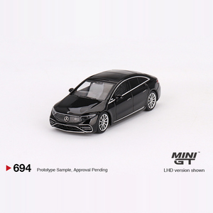 Modellino <span class=keywords><strong>Auto</strong></span> Mini GT 1/64 <span class=keywords><strong>Mercedes</strong></span> EQS 580 4MATIC Nero in Plastica ABS # 694 Giocattoli in Stock - Product Image 4