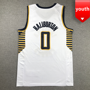Short de basket-ball brodé Tyrese Haliburton de haute qualité 0 # pour jeunes maillot respirant et à séchage rapide vente en gros - Product Image 6