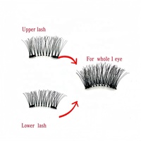 Cils magnétiques quantiques haut de gamme faits à la main sans colle, demi-cils magnétiques, faux cils, aimants, ensemble de cils magnétiques quantiques