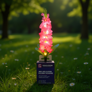 CIOKOLDCLEI Lampe solaire LED en forme de jacinthe, à changement de couleur, pour décoration de jardin extérieur, étanche IP65, petite taille - Product Image 2