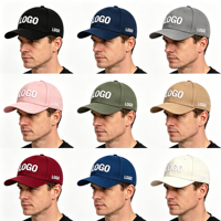 Casquette de baseball publicitaire ajustable 100 % coton avec logo personnalisé, motif brodé, casquette sportive à 6 panneaux