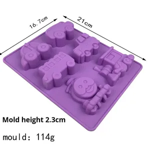 <span class=keywords><strong>Moule</strong></span> à gâteau en silicone de qualité alimentaire à 9-18 cavités, formes variées de fleurs et de plantes, pour chocolat, bonbons, gelée et savon artisanal DIY - Product Image 6