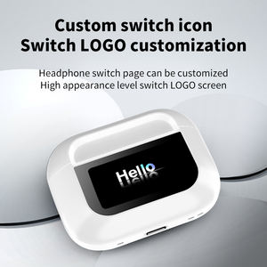 A9 Pro Touch Screen TWS ANC ENC 2024 Gaming Earphone Call Headphone Noise Cancelling True <strong>Wireless</strong> <strong>Earbuds</strong> With Touch Screen - Product Image 5