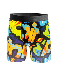 Pantaloncini sportivi <span class=keywords><strong>da</strong></span> bagno sportivi personalizzabili con Logo personalizzabili e traspiranti ad asciugatura rapida per la casa Sport pantaloni <span class=keywords><strong>da</strong></span> bagno con stampa mista bikini - Product Image 4