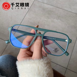 Nouvelles montures de lunettes optiques carrées rétro pour hommes, anti-lumière bleue, largeur de monture moyenne, pont nasal standard, origine Taizhou - Product Image 4
