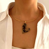 Collier Pendentif Zircon Scintillant en Acier Inoxydable pour Femme, Design Tendance, Forme Carrée et Ovale, Chaînes de Cou Personnalisées de Luxe Léger