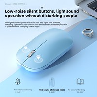 Mouse Nirkabel Silent Click Pengisian Daya Tipe-C Portabel Ergonomis untuk Kantor Laptop Universal Ringan untuk Kantor dan Game Tanpa Suara Umum