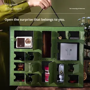 Caja Misteriosa de Adviento Navideño con Calendario Sorpresa, Contenedor de Embalaje Vacío para Regalos - Product Image 2