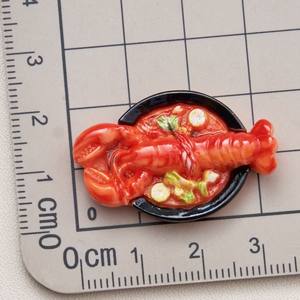 Abalorios de resina creativos y bonitos con diseños de pan, langosta, donuts, vino tinto y <span class=keywords><strong>pizza</strong></span>, accesorios DIY para decoración de fundas de teléfono - Product Image 5