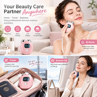 Dispositif de levage de visage à micro-courant avec écran LCD masseur de cou du visage Portable chauffage chaud beauté dispositif de soins de la peau