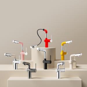 <span class=keywords><strong>Robinet</strong></span> de montage sur plancher en alliage chromé, extractible et réglable en hauteur, avec double sortie et 2 modes de jet (pulvérisation et jet continu) pour usage extérieur - Product Image 6