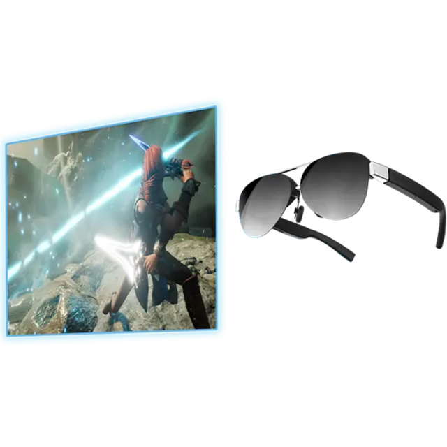 Volanov VBL11 Pro AR Glasses 6000 Nits Peak Brightness 160-inch Cinema Your Pocket Micro OLED 62g Lightweight 1080P Full HD