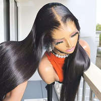 Perruque Lace Front HD Premium en Cheveux Humains Double Drawn, Cheveux Brésiliens, Vente en Gros à Prix Abordables, Perruque Lace Front, Perruque Cheveux Mélangés