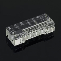 Servicio de Mecanizado CNC de Prototipos Rápidos de Piezas de Plástico PMMA Transparente/Acrílico Personalizadas OEM, Pieza de Plástico de Alta Precisión