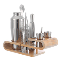 Kit de Barman Professionnel en Acier Inoxydable 700ml – Shaker à Cocktails Style Français avec Support – Vente Directe Usine