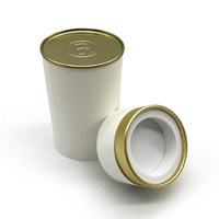 Tube de papier sans plastique Bougie Pot Carton Conteneur Vide Cosmétique Papier Emballage Biodégradable Bouteille Cylindre Emballage