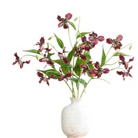 Fleurs artificielles de haute qualité, 75 cm, toucher réel, iris bleu Alice, fleur de lys, pour la décoration de la maison, de l'hôtel, des mariages