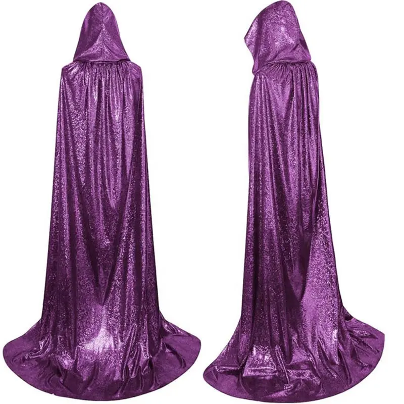 Multi-color Long Cloak Cape Scales Sequin Satin Poncho Beauty Contest Pageant