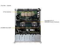 Serveur Supermicro GPU A+ AS -8125GS-TNHR 8U pour H100/H200 8-GPU jusqu'à 24 emplacements DIMM en vente flash