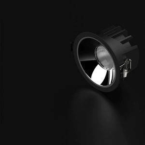 Black White <b>Round</b> Anti-Glare Recessed <b>Ceiling</b> <b>Light</b> COB Lamp <b>LED</b> Downlight - Product Image 3